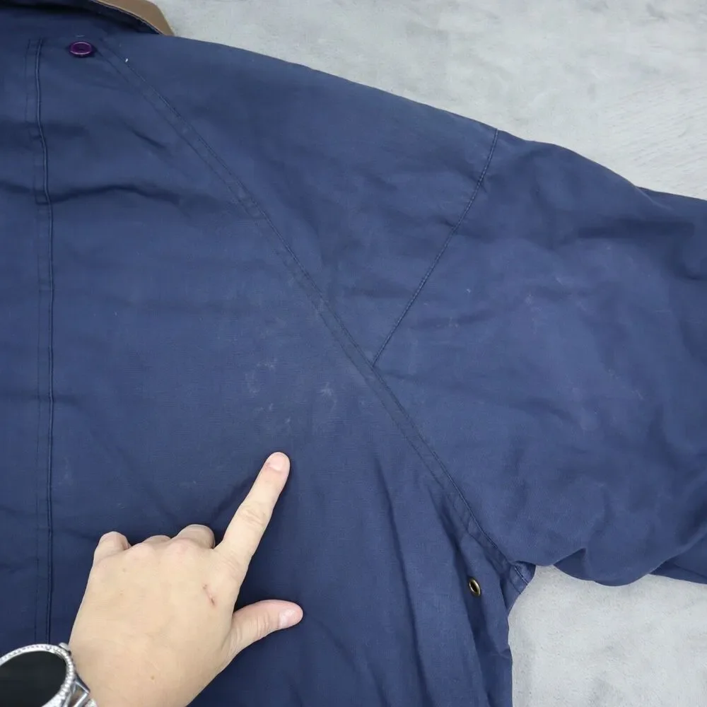 OutBrook Jacket Womens M Blue Collared Full Zip Button Down Long Sleeve Outwear